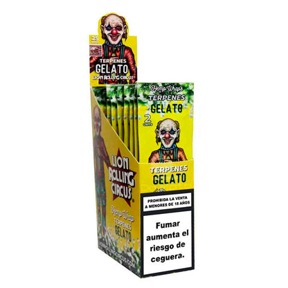 Blunts Rolling Circus Hemp Wraps Gelato 25x2 units
