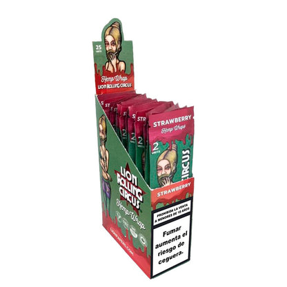 Blunts Rolling Circus Hemp Wraps Straberry  25x2 ud