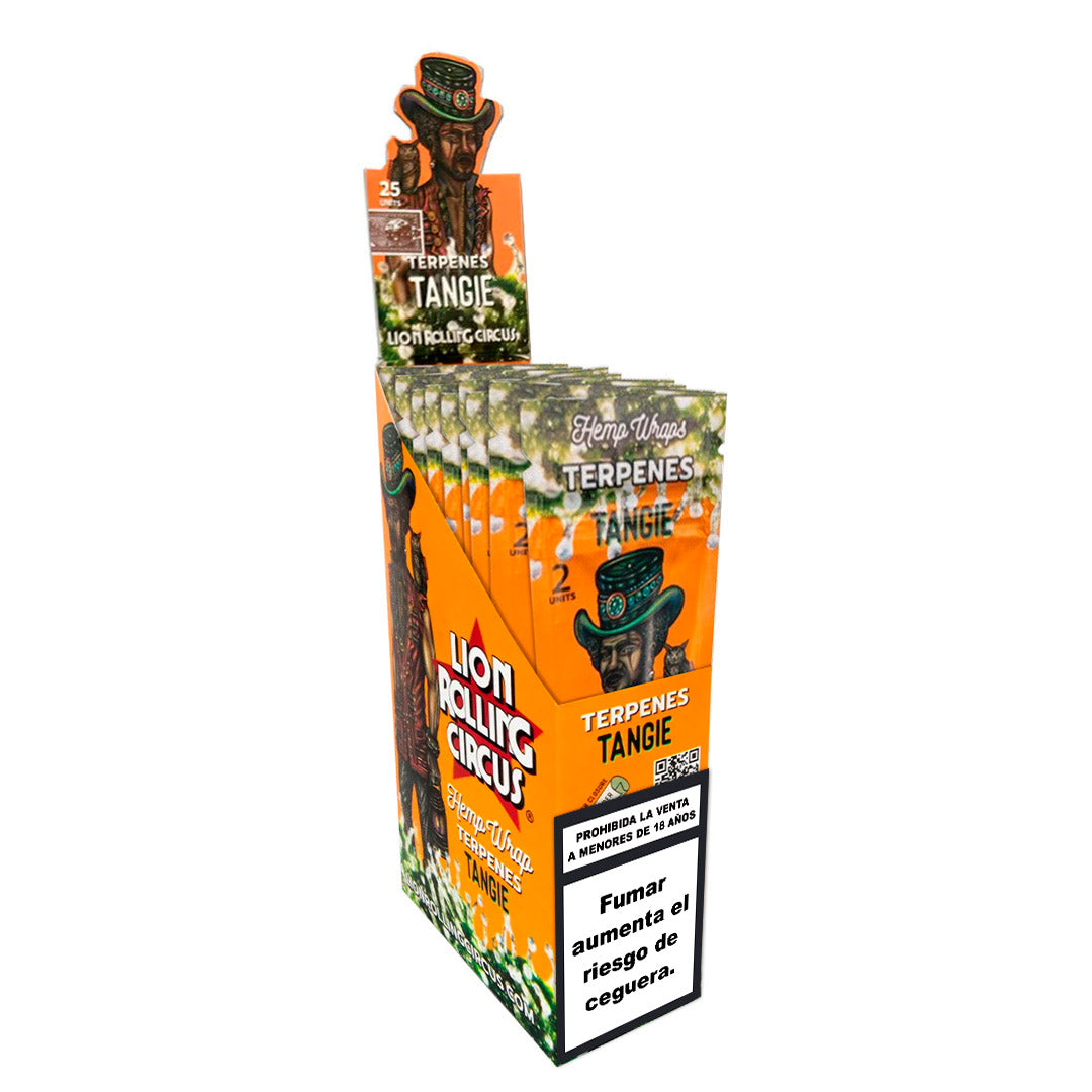 Blunts Rolling Circus Hemp Wraps Tangie 25x2 pz
