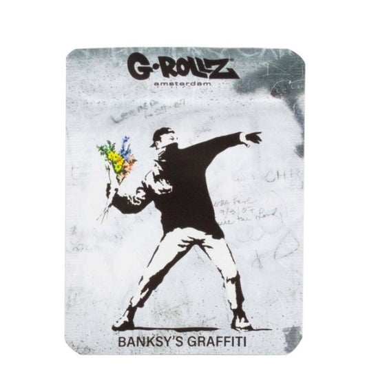 Banksy Flower Thrower Anti-Odor Bag 65x85 mm. 10 units.