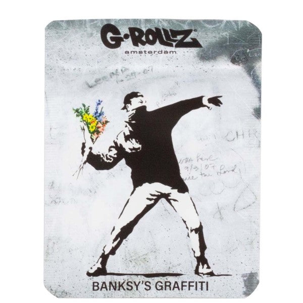 Banksy Flower Thrower Anti-Odor Bag 10x15 cm. 6-pack.