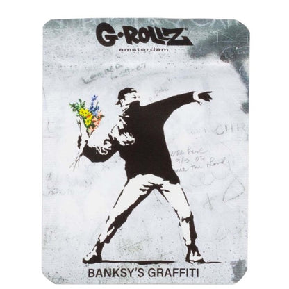 Banksy Flower Thrower Anti-Odor Bag 10x15 cm. 6-pack.