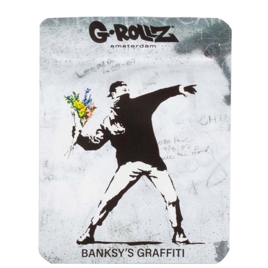 Banksy Flower Thrower Anti-Odor Bag 10x15 cm. 6-pack.