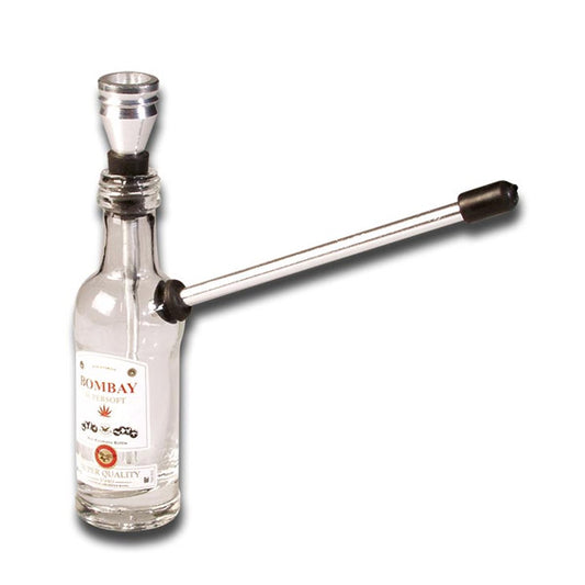 Bong in Cristallo Bottiglia Bombay 15 cm.