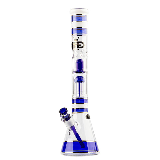 Bong Cristallo Golden Line Blue Breaker 46 cm. Ø50 mm.