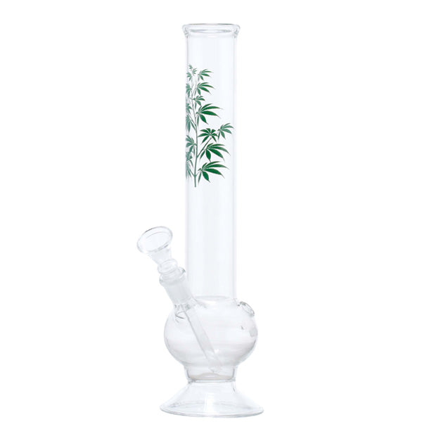 Bong Crystal Green Leaves 30 cm.