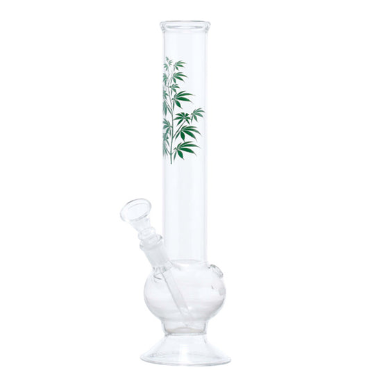 Bong Crystal Green Leaves 30 cm.