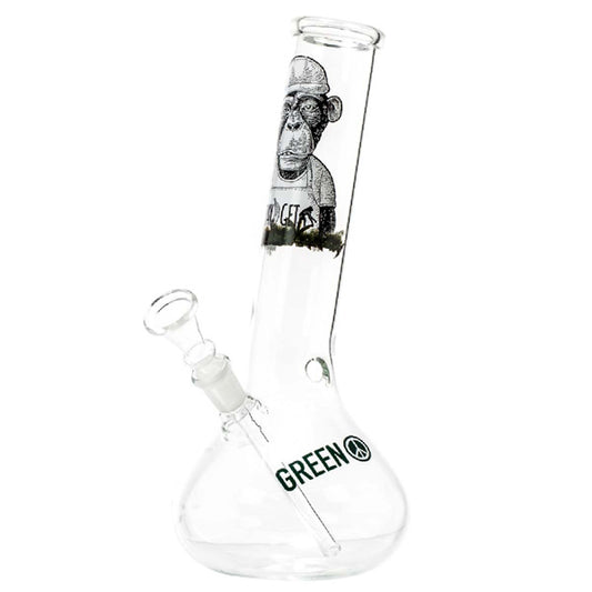 Bong Crystal Green Line Monkey 25 cm.