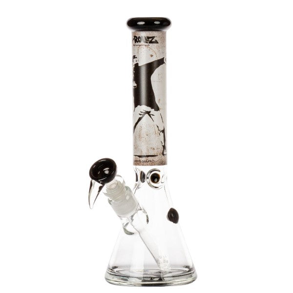 Bong in vetro Ice Banksy 29 cm.