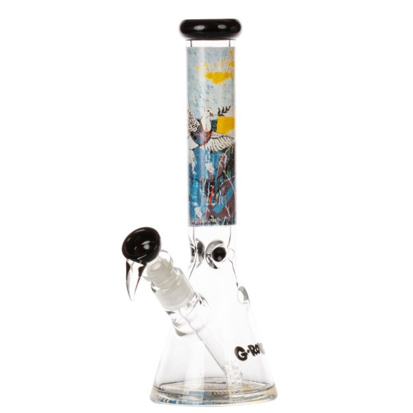 Bong Glass Ice Banksy Bulletproof Dove 29 cm.