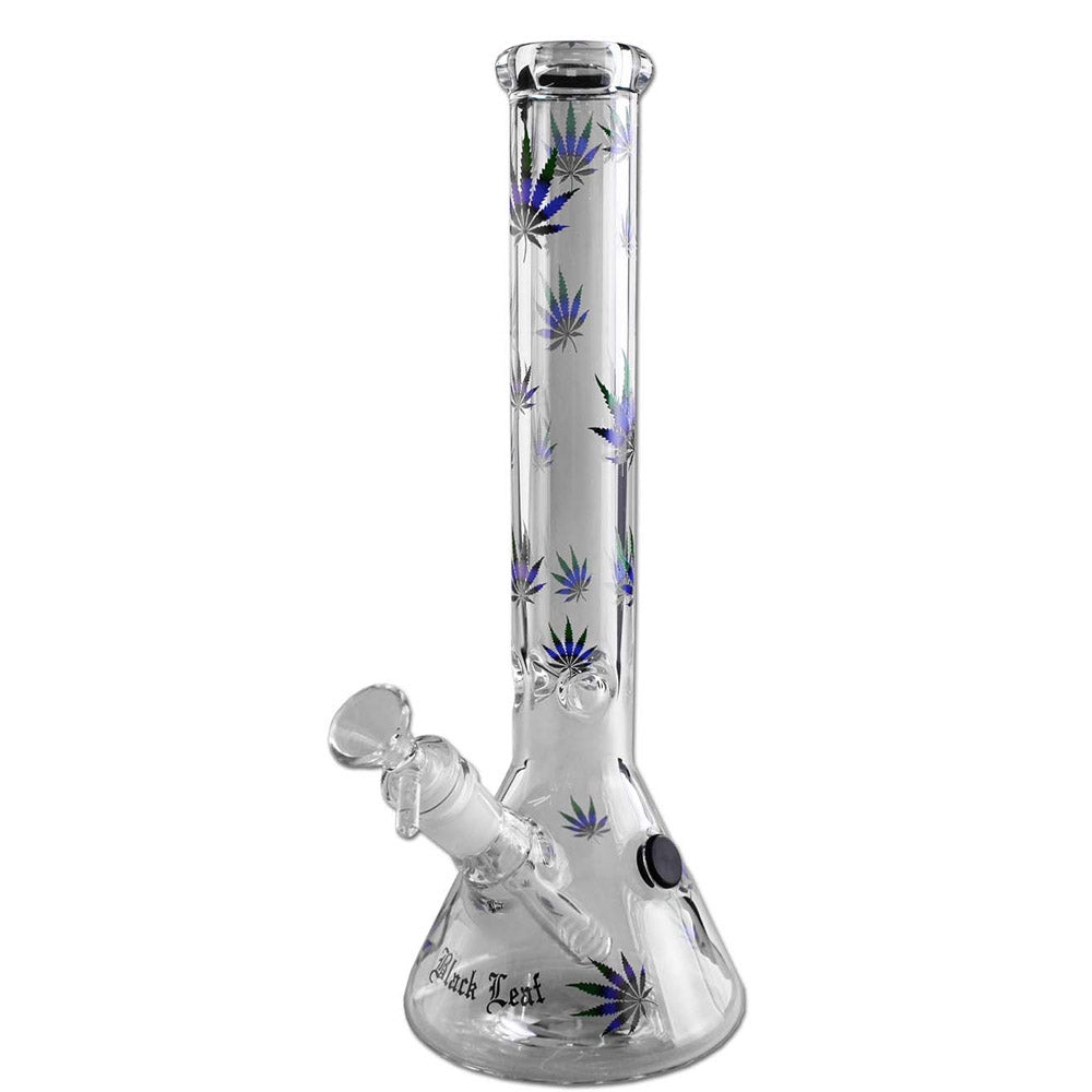 Bong Cristal Ice Blue Leaves 30 cm.