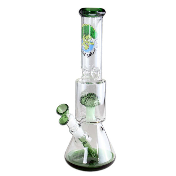 Bong in cristallo Ice diffusore Broccoli 40 cm.