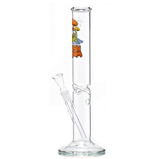 Bong di Cristallo Ice Mushroom & Frog 40 cm.
