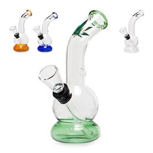Glass Bong Leaf 12 cm.