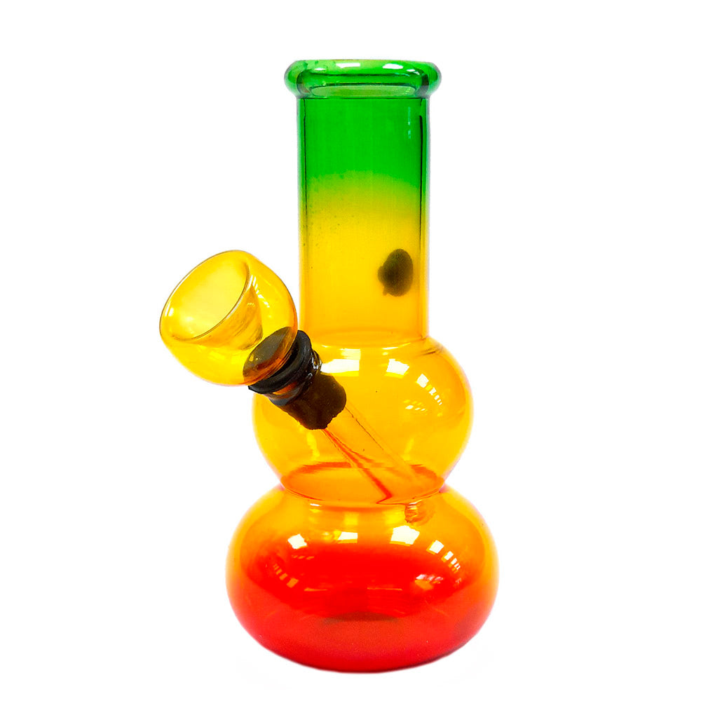 Crystal Mini Rasta Bong mod. 2 - 12 cm.