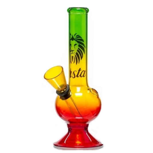 Bong Cristallo Rasta Leone 16 cm.