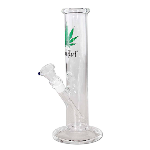 Bong in Vetro Dritto Black Leaf 31 cm