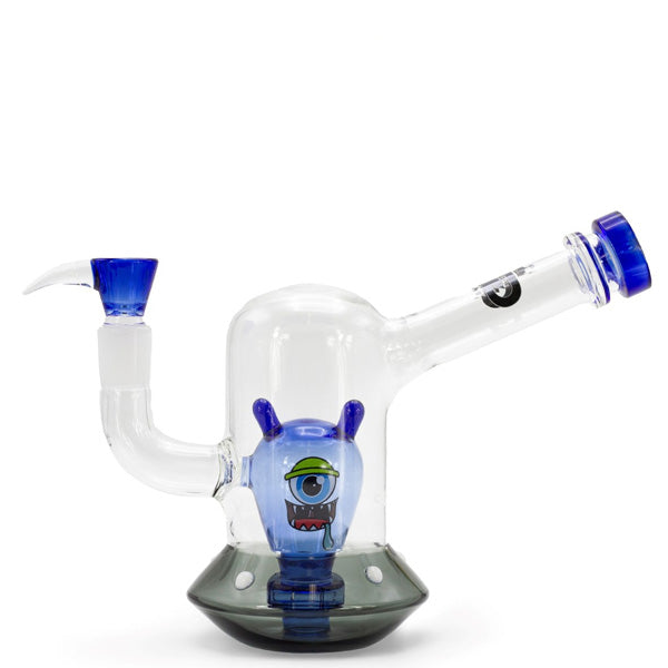 Spaceship Alien Blue Crystal Bong 18 cm.
