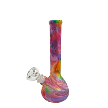 Bong Hard Silicone & Glass Bowl 22 cm. Mixed Colors