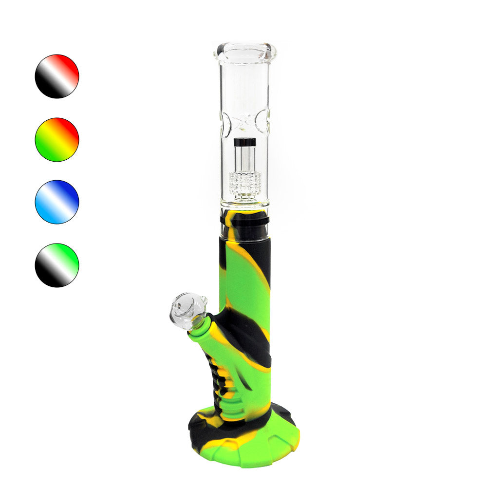 Bong Hard Silicone & Glass Percolator 40 cm.