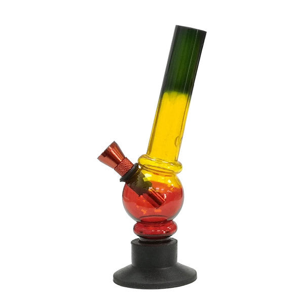 Rasta Bubble Plastic Bong 18 cm.
