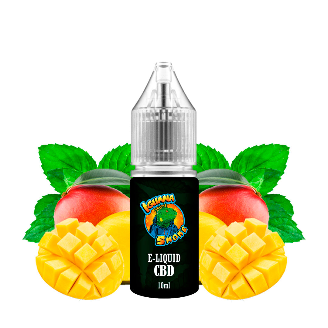 CBD E-Liquid Iguana Smoke Mango 100 mg. 10 ml.