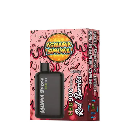 CBD Vape Iguana Smoke 900 Red Berries 3 ml.