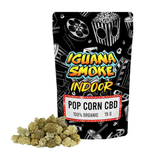 Hemp CBD Iguana Smoke Small Buds Pop Corn Indoor 15 gr.