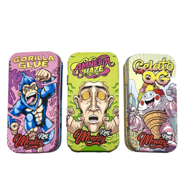 Caja Metal 11.5x6x2 cm. Monkey King Genetics Pack 3 ud.