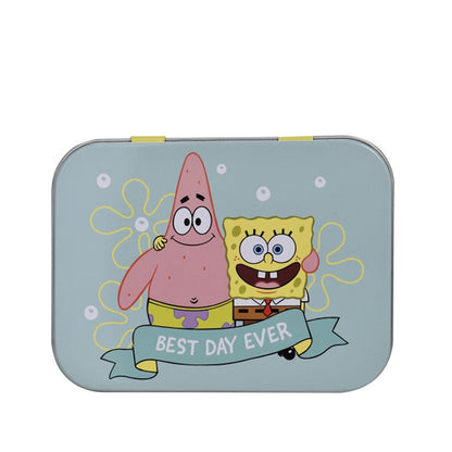 Scatola in metallo 11x8x2.5 cm. Spongebob e cerotti