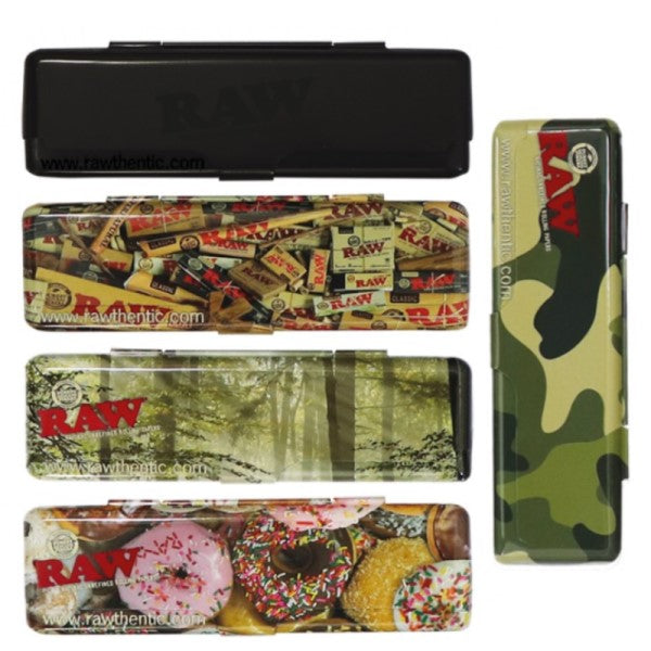 Cajitas Metal Papel de fumar Raw 5 ud.