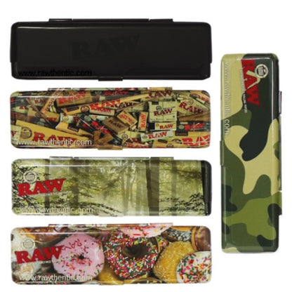 Cajitas Metal Papel de fumar Raw 5 ud.