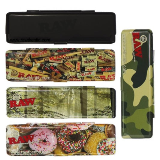Cajitas Metal Papel de fumar Raw 5 ud.