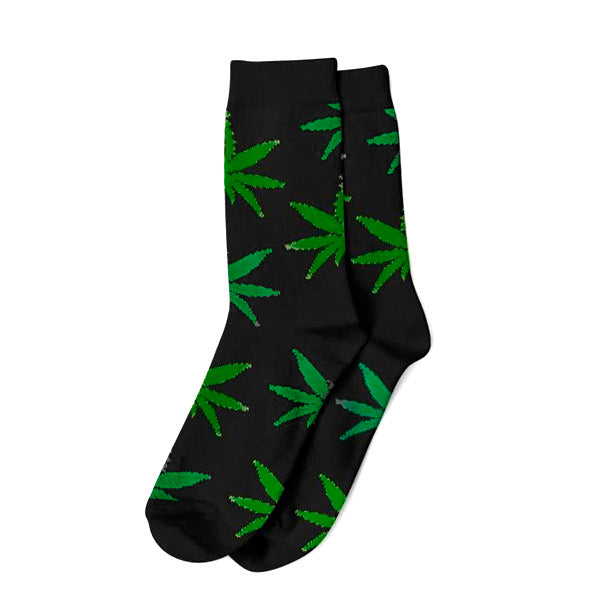 Calzini Cannabici Uomo Foglie Verdi