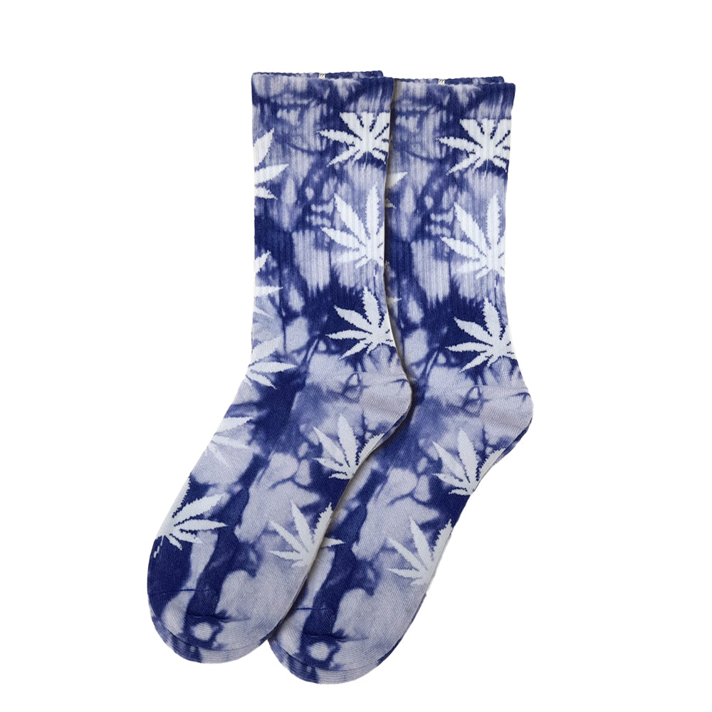 Calcetines Leaves Marine & White