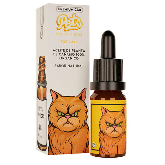 Cbd Oil Gorilla Grillz Pets Cats Natural 3% - 30 ml.