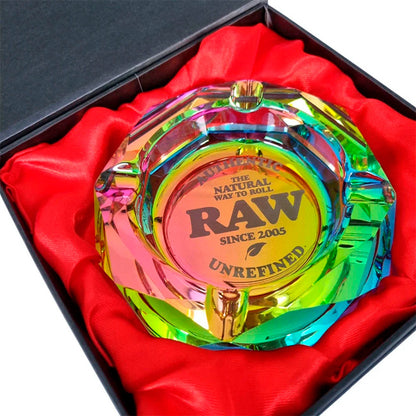 Posacenere in vetro Raw Rainbow 11 cm.