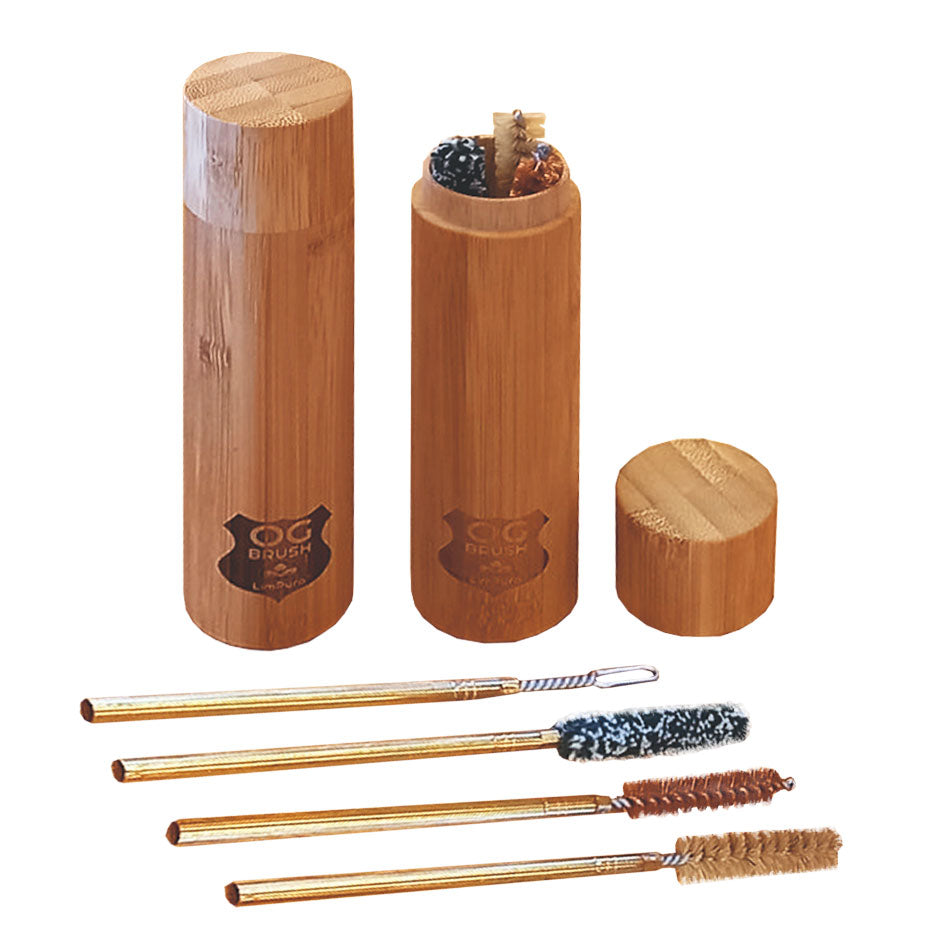 Cleaning Brushes Bongs Bamboo Box