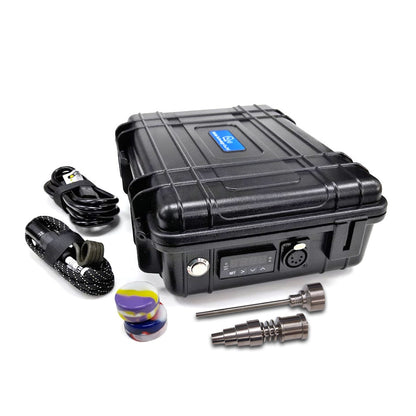 Chiodo Titanio E-nail Elettrico Dab Valigetta Nero
