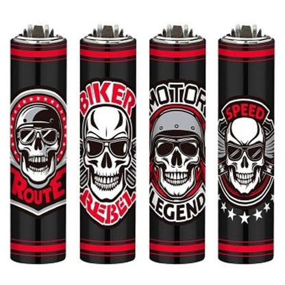 Clipper  Funda Metal Micro Biker Skull 30 ud.