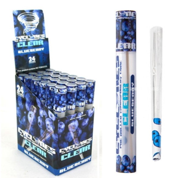 Cones Cyclone Klear Cone Blueberry 24 units
