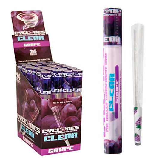 Cones Cyclone Klear King Size Cone Grape 24 ud.