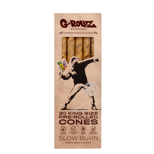 Cones G-Rollz K.S. 20 ud. Banksy Flower Thrower Unbleached