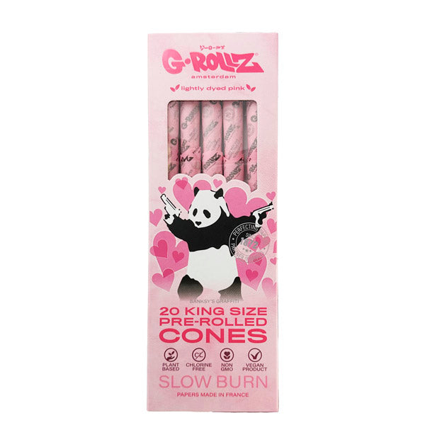 Cones G-Rollz K.S. 20 pcs. Banksy Panda Gunnin Pink