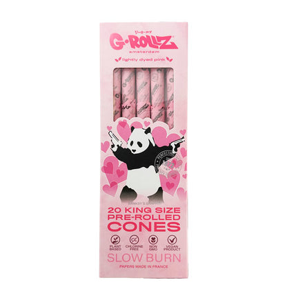 Cones G-Rollz K.S. 20 pcs. Banksy Panda Gunnin Pink