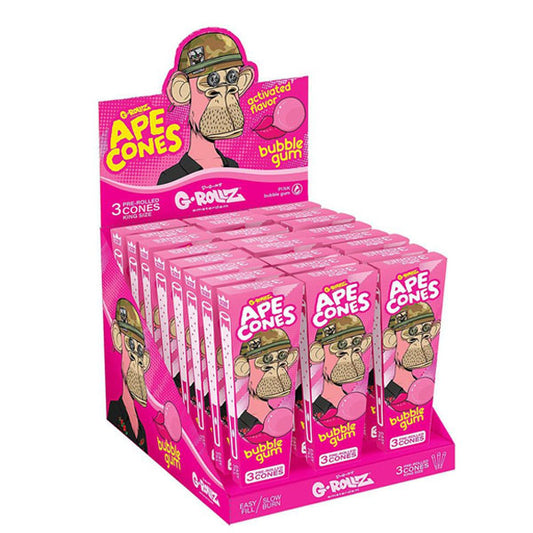 Cones G-Rollz K.S. 3 ud. x 24 Blisters Ape Cones Bubblegum