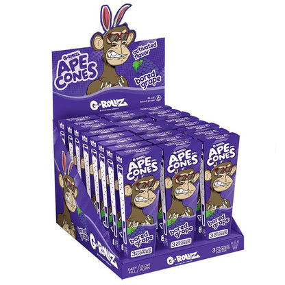 Cones G-Rollz K.S. 3 ud. x 24 Blisters Ape Grape