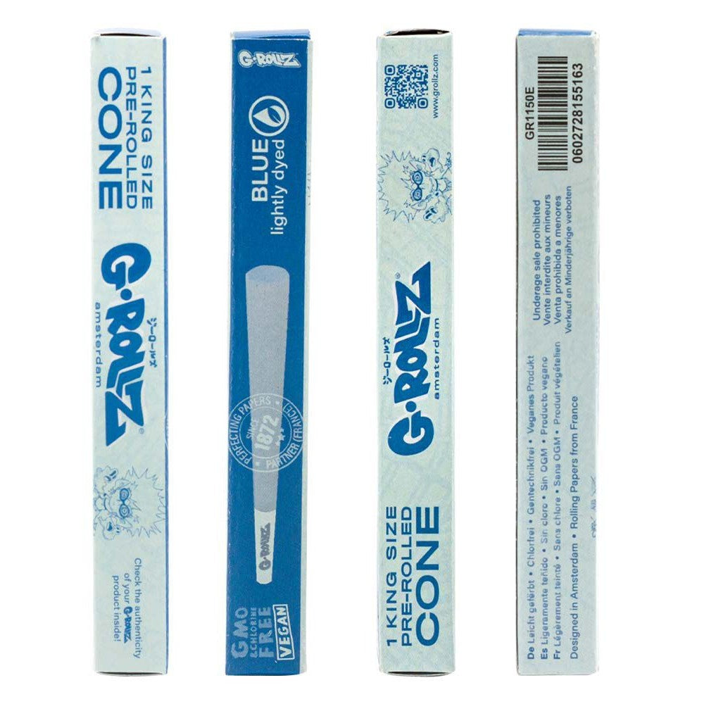 Cones G-Rollz King Size Blue 72 pc.