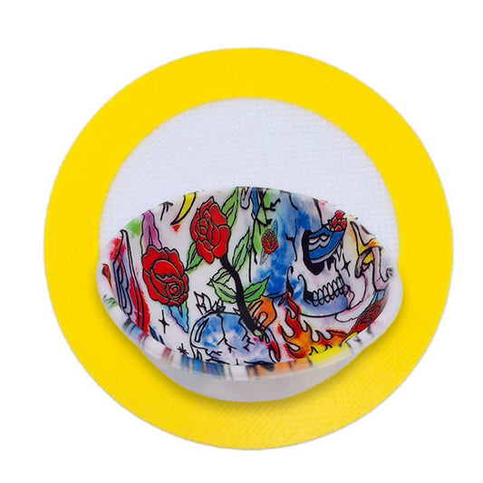 Cuenco de Silicona Skulls 65x30 mm. Pack 10 ud. & Tapete 1 ud.