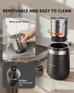 2026 New Spider Farmer Electric Herb & Spice Grinder with Removable Stainless Steel Bowl